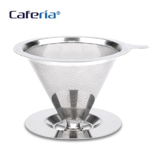[Caferia] 스테인리스 스틸 이중망 커피필터/드리퍼